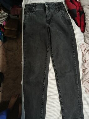 Garage Black Washed High-Rise Jeans